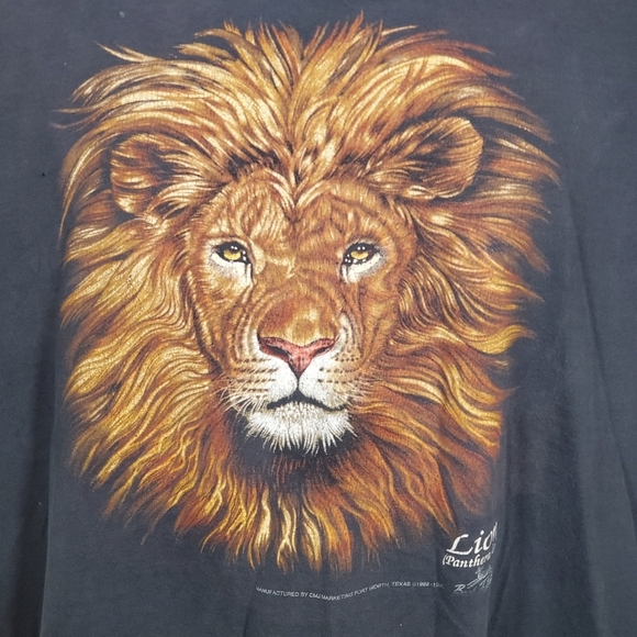 Vtg Lion T Shirt - Picture 3 of 6